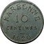France 10 Centimes (Commune of Narbonne) NARBONNE 10 CENTIMES 1920 coin reverse