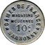 France 10 Centimes (Commune of Narbonne. Magasins Modernes) MAGASINS MODERNES DAMES DE FRANCE NARBONNE 10 C. coin obverse