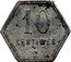 France 10 Centimes (French Overseas Department) KM# Tn2 10 CENTIMES coin reverse