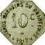 France 10 Centimes Grands Magasins du Printemps 1917 10 C GRANDS MAGASINS DU PRINTEMPS 1917 coin obverse