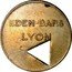 France 10 Centimes (Lyon. Eden-bars. Triangular Hole) EDEN-BARS LYON coin obverse