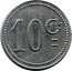 France 10 Centimes Lyon. Great St. Francois Dairy 1917 ND 10 CMES coin reverse