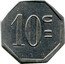 France 10 Centimes Lyon. Laiterie Suisse 1917 ND 10 C coin reverse