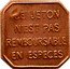 France 10 Centimes Omnibus Tramways de Lyon 1918 CE JETON N'EST PAS REMBOURSABLE EN ESPECES coin reverse