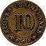 France 10 Centimes (Lyon. Signum Fidei) ECOLES CHRETIENNES 10 coin reverse