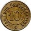France 10 Centimes Paris. Seine. Automatic the Modern ND (1917) 10 C BON POUR CONSOMMATION coin obverse
