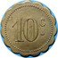 France 10 Centimes Paris. Seine. Bouillon Masson 1917 ND 10 C coin reverse