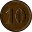 France 10 Centimes Paris. Seine. Hungarian Bakery and Confectionery. Expo 1900 1900 10 coin obverse