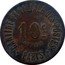 France 10 Centimes Paris. Seine. Post Office of Family Canteen ND (1917) 10 C CARTAUX CANTINE FAMILIALE DES POSTES PARIS coin reverse