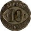 France 10 Centimes (Regaud. Paris) REGAUD 10 C PARIS coin reverse