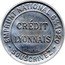 France 10 Centimes (Type 1. Red Stamp with Blue Marked Text Background) CRÉDIT LYONNAIS Bᵀᴱ-S.G.D.G. EMPRUNT NATIONAL 6% 1920 SOUSCRIVEZ coin reverse