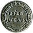 France 10 Centimes Type 1a. Red Stamp with Red Background 1920 CRÉDIT LYONNAIS BTE-S.G.D.G. EMPRUNT NATIONAL 6% 1920 SOUSCRIVEZ coin reverse