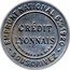 France 10 Centimes (Type 3a. Red Stamp with Blue Background) CRÉDIT LYONNAIS "FYP" Bᵀᴱ-S.G.D.G. PARIS EMPRUNT NATIONAL 6% 1920 SOUSCRIVEZ coin reverse