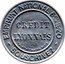 France 10 Centimes (Type 6a. Red Stamp with Blue Background) CRÉDIT LYONNAIS "FYP" Bᵀᴱ-S.G.D.G. PARIS EMPRUNT NATIONAL 6% 1920 SOUSCRIVEZ coin reverse