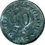 France 10 Centimes (Ville de Castelnaudary) UNION DES COMMERCANTS 10 CENT. 1917 coin reverse