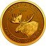 Canada 10 Dollars (Moose. Bullion) CANADA 2022 9999 FINE GOLD ¼ OZ OR PUR DM coin reverse