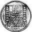 France 10 Francs (Essai by Turin. Piedfort) KM# PE298 10 FRANCS 1929 LIBERTE EGALITE FRATERNITE ESSAI coin reverse