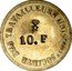 France 10 Francs (Lyon. United Workers Society) SOCIETE DES TRAVAILLEURS UNIS LYON 10. F coin obverse