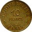 France 10 Francs (Paris. Coins and Medals Workshop Cooperative) COOPÉRATIVE PARIS 10 FRANCS coin obverse