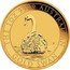 Australia 100 Dollars Swan 2023 P THE 1OZ 9999 AUSTRALIAN GOLD SWAN P AH coin reverse