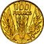France 100 Francs (Essai by Bazor) 100 FRANCS 1935 CU. coin reverse