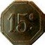 France 15 Centimes (Paris. Foyer de L’ouvriere) 15 C. coin reverse