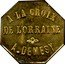France 15 Centimes Remiremont. A la Croix de Lorraine 1915 ND A LA CROIX DE LORRAINE A. DEMESY coin obverse