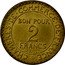 France 2 Francs (Hermes Piedfort Essai) KM# PA297 1920 DOMARD INV ESSAI COMMERCE INDUSTRIE coin reverse