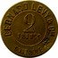 France 2 Francs (Lyon. Bernard Levy & Cie) 2 FRANCS BERNARD LEVY & CIE- CONTROLE BL coin obverse