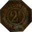 France 2 Francs Lyon. Minaudier Louis 1917 ND 2 F MINAUDIER LOUIS QUAI ST. AИTOIИE 34 coin obverse