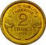 France 2 Francs (Marianne Pre Series) 2 FRANCS 1930 LIBERTE EGALITE FRATERNITE coin reverse