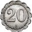 France 20 Centimes (Lyon. Comptoir Leon) 20 coin reverse