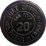 France 20 Centimes Lyon. Joly Hairdresser 1917 ND BON POUR 20 C JOLY COIFFEUR 80. PASSAGE DE L'ARGUE coin obverse