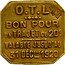 France 20 Centimes (Omnibus Tramways de Lyon) O.T.L BON POUR UN TRAJET DE 20C. VALABLE JUSQU'AU 31 DÉCBRE- 1920 coin obverse