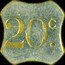 France 20 Centimes (Paris. Bateaux Parisiens) 20 C. coin reverse