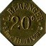 France 20 Centimes Paris. Berenger 1917 ND L. BÉRENGER 5, BOUL BEAUMARCHAIS 20 C. coin obverse