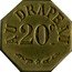 France 20 Centimes Paris. Berenger 1917 ND AU DRAPEAU 20 C coin reverse