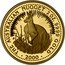 Australia 200 Dollars (Kangaroo. Bullion Coin) THE AUSTRALIAN NUGGET 2 OZ. 9999 GOLD P JR 2000 coin reverse