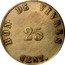 France 25 Centimes (Arles. Usine de Giraud) 25 CENT. BON DE VIVRES coin reverse