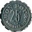 France 25 Centimes Chalon-sur-Saone. Le Bon Genie 1917 ND BON POUR EN MARCHANDISES 25 C coin reverse