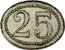 France 25 Centimes (Commune Thaon-les-Vosges. Cooperative Society) 25 coin reverse