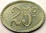 France 25 Centimes (Cooperative Society. Commune Thaon-les-Vosges) 25 C_ coin reverse