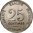 France 25 Centimes Essai 1904 KM# AE39 25 CENTIMES ESSAI LIBERTÉ ÉGALITÉ FRATERNITÉ 1904 coin reverse