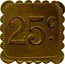 France 25 Centimes (Istres. Aviation Cooperative) 25 C. coin reverse