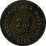 France 25 Centimes (Lyon. Brasserie des Saisons) 25 CENT BRASSERIE DES SAISONS LYON coin obverse