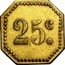 France 25 Centimes (Lyon. Cafe-Comptoir de la Manille) 25 C. coin reverse