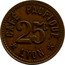 France 25 Centimes (Lyon. Cafe Paufique) 25 C CAFÉ PAUFIQUE LYON coin obverse