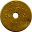 France 25 Centimes (Omnibus Tramways de Lyon. With Hole) O.T.L BON POUR UN TRAJET DE 25C. VALABLE JUSQU'AU 31 DÉCBRE- 1921 coin obverse