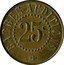 France 25 Centimes (Paris. Barbes Auditions) 25 C. BARBÉS AUDITIONS coin reverse