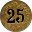 France 25 Centimes (Paris. G. Blanchard) G. BLANCHARD 6, RUE DE HANOVRE 25 coin obverse
